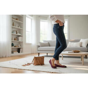 Paul Mayer Candy Suede Ballet Flat -Size 7B -NIB‎